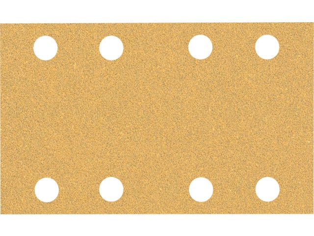 Brusni papir EXPERT Bosch z 8 luknjami za vibracijske brusilnike, Dimenzije: 80x133 mm, Zrnatost: 60, 2608901661